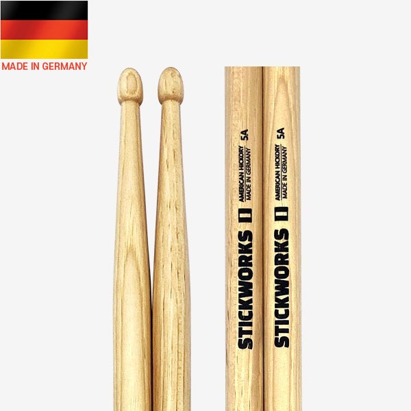 독일 ROHEMA Stickworks 5A American Hickory 스틱웍스 5A 히코리 드럼스틱 독일생산 B-Selection 029265