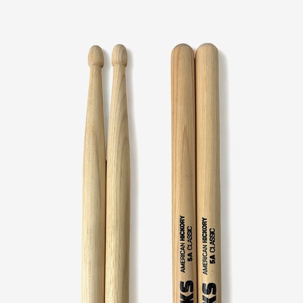 단단하고 묵직한 북미산 히코리 5A 드럼스틱 Stickworks 5A American Hickory 스틱웍스 SW-5A 030374